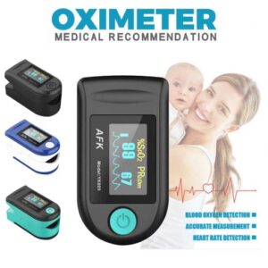 AFK YK009 Portable Fingertip Pulse Oximeter Blood Oxygen Level Monitor with Oxygen Saturation Monitor