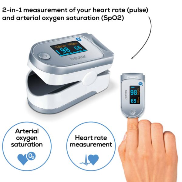 Beurer PO 60 Fingertip Bluetooth pulse oximeter (Germany) - Image 4