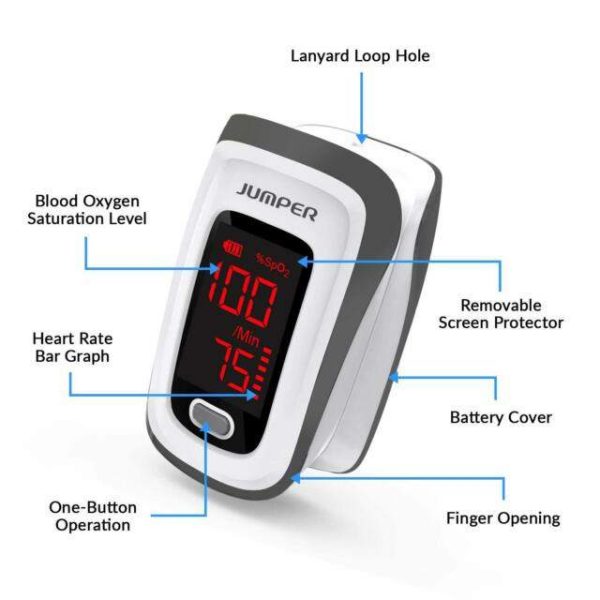 Jumper JPD-500E (LED Version) Fingertip Pulse Oximeter (CE & FDA Approved) - Image 3