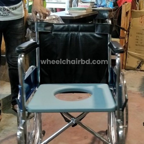 Maxton Foldable Commode Wheelchair - Image 2