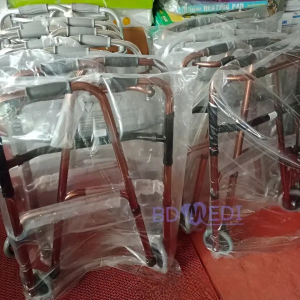 Folding Walker for Adults with Front Wheels (Standard) - Image 2