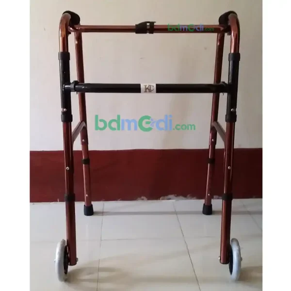 Folding Walker for Adults with Front Wheels (Standard) - Image 2