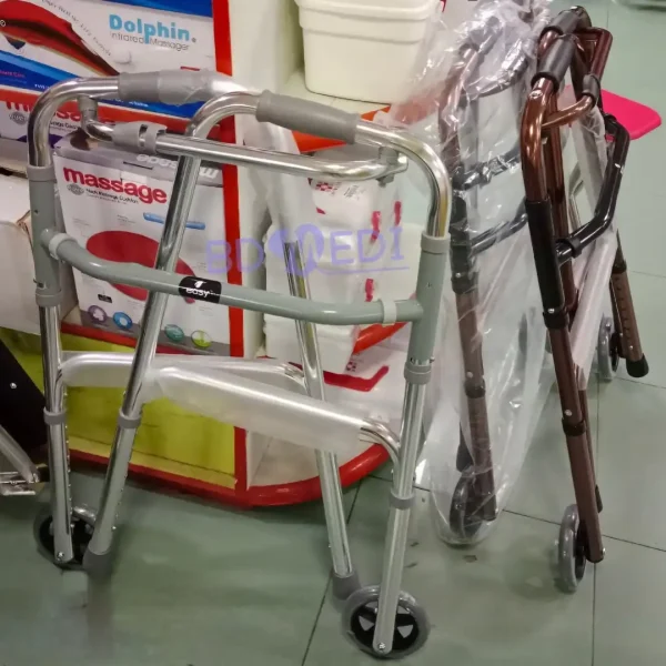 Folding Walker for Adults with Front Wheels (Standard) - Image 6