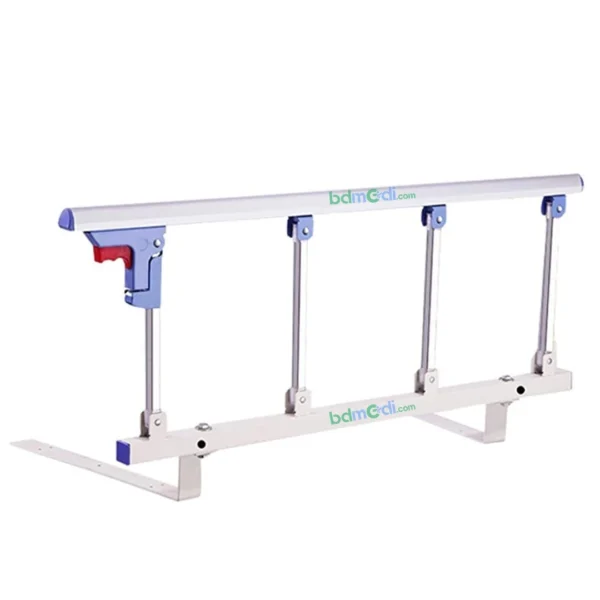 Folding Aluminum Stainless Side Guard Rail for Hospital Beds - Image 4